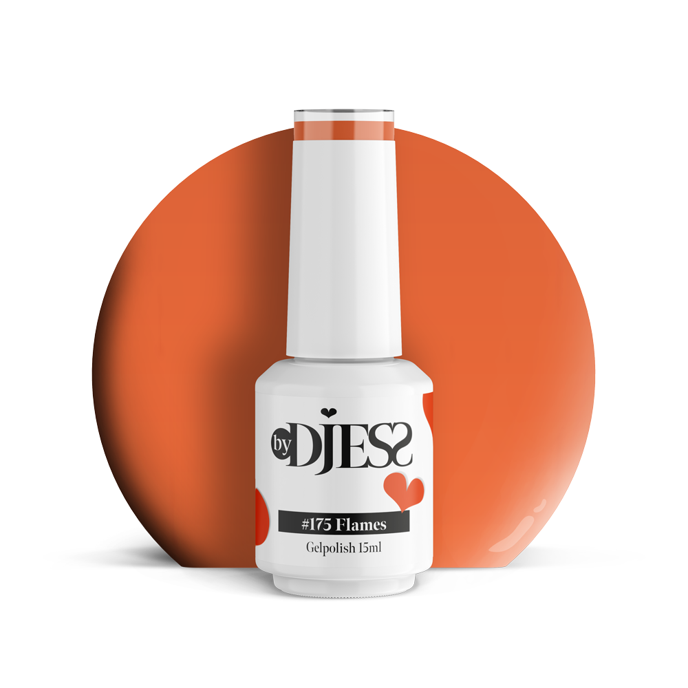 By Djess Gel Polish | Gellak | #175 Flames - 15 ml