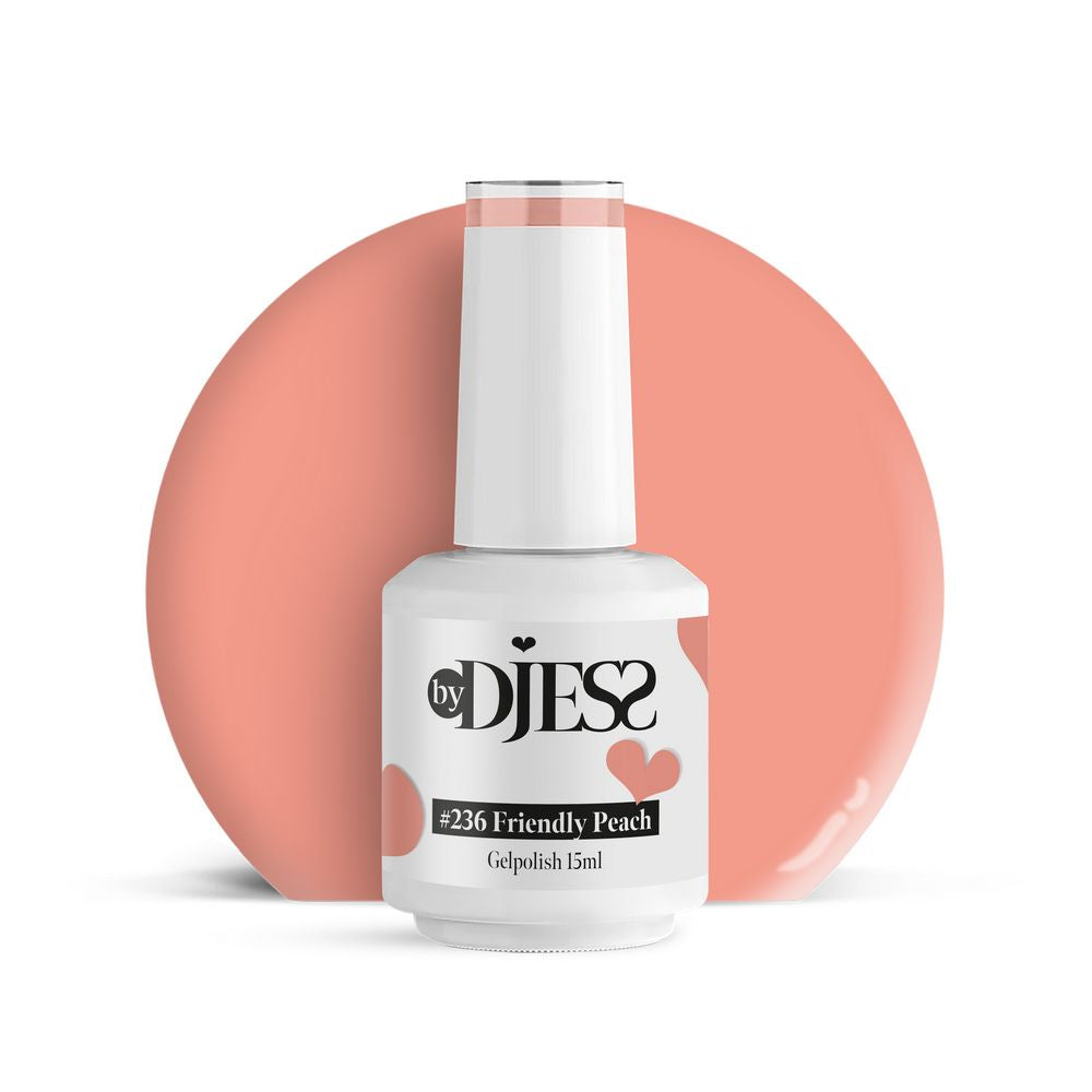 By Djess Gel Polish | Gellak | #236 Friendly Peach - 15 ml