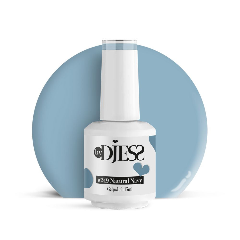 By Djess Gel Polish | Gellak | #249 Natural Navy - 15 ml