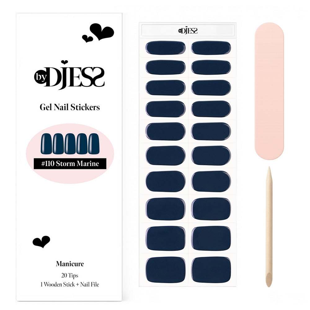 By Djess Gel Stickers | Manicure | #110 Storm Marine