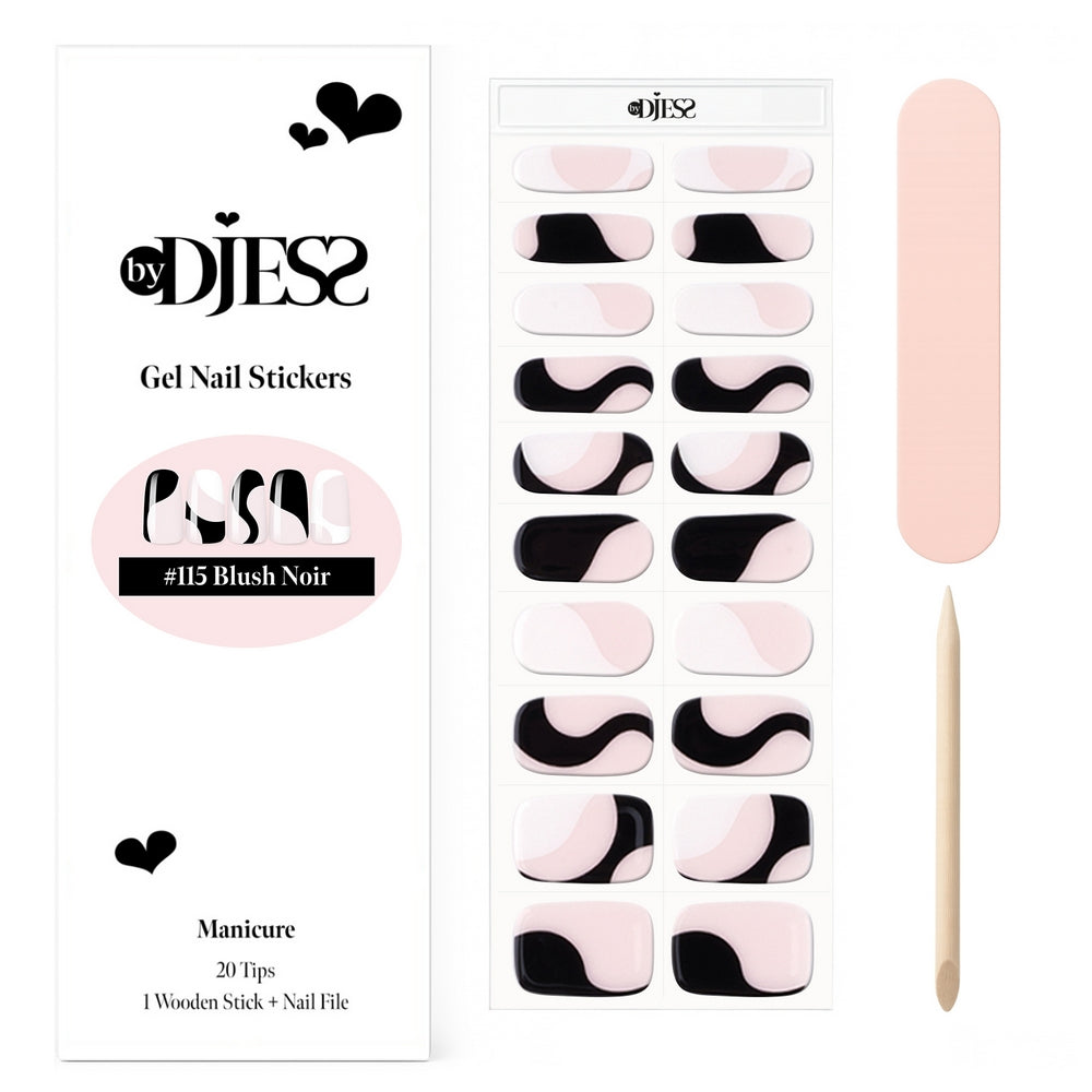 By Djess Gel Stickers | Manicure | #115 Blush Noir