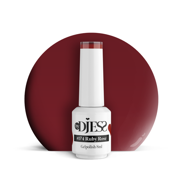 By Djess Gel Polish | Gellak | #174 Ruby Rose - 8 ml