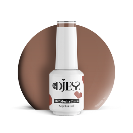 By Djess Gel Polish | Gellak | #177 Mocha Cream - 15 ml