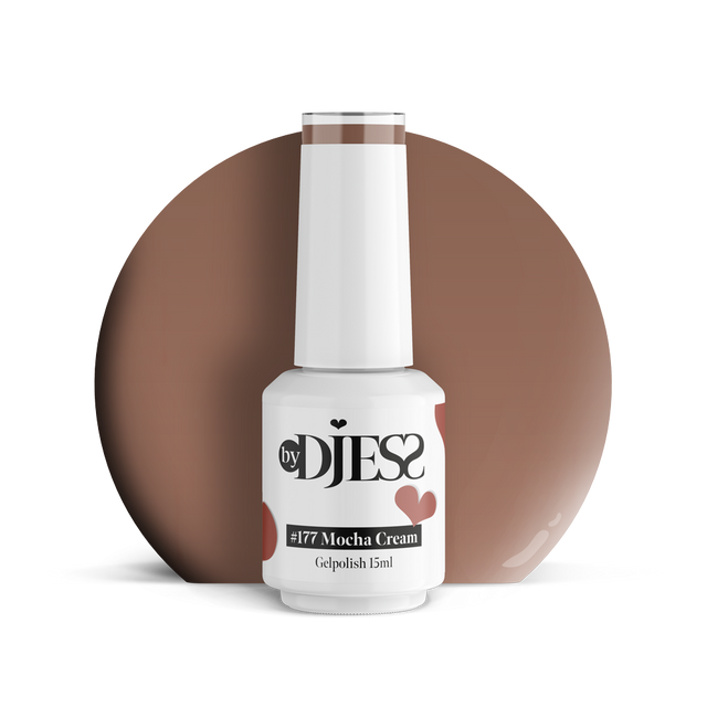 By Djess Gel Polish | Gellak | #177 Mocha Cream - 15 ml