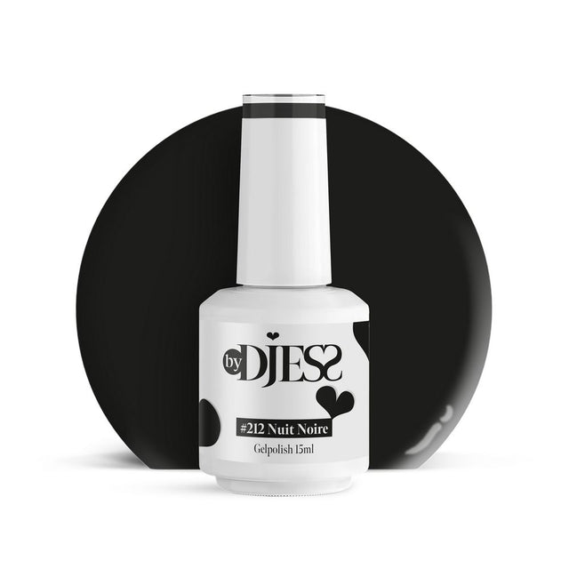 By Djess Gel Polish | Gellak | #212 Nuit Noire - 15 ml
