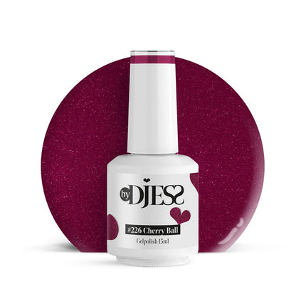 By Djess Gel Polish | Gellak | #226 Cherry Ball - 15 ml