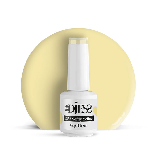 By Djess Gel Polish | Gellak | #235 Softly Yellow - 8 ml
