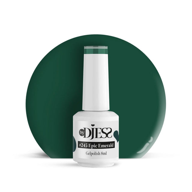 By Djess Gel Polish | Gellak | #245 Epic Emerald - 8 ml