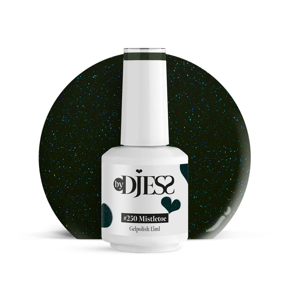 By Djess Gel Polish | Gellak | 4-pack | Christmas Glow #250 - #252 + Glossy Top - 15 ml