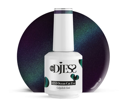 By Djess Gel Polish | Gellak | #253 Ocean Cat Eye - 15 ml