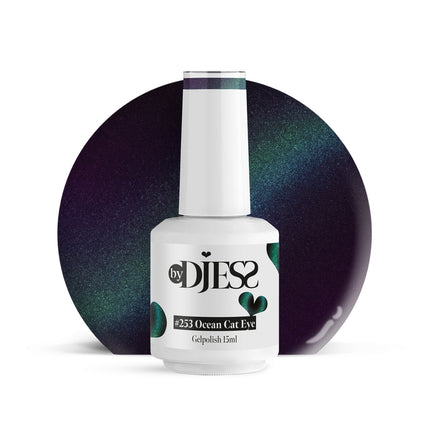 By Djess Gel Polish | Gellak | #253 Ocean Cat Eye - 15 ml