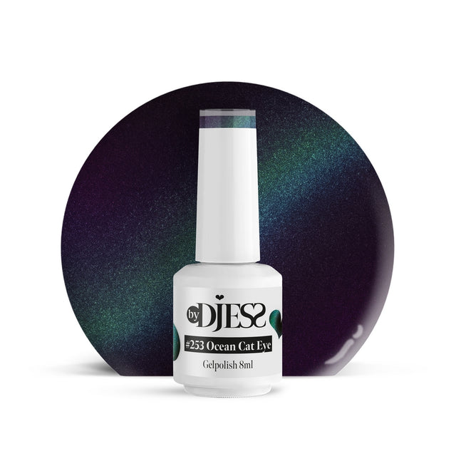 By Djess Gel Polish | Gellak | #253 Ocean Cat Eye - 8 ml