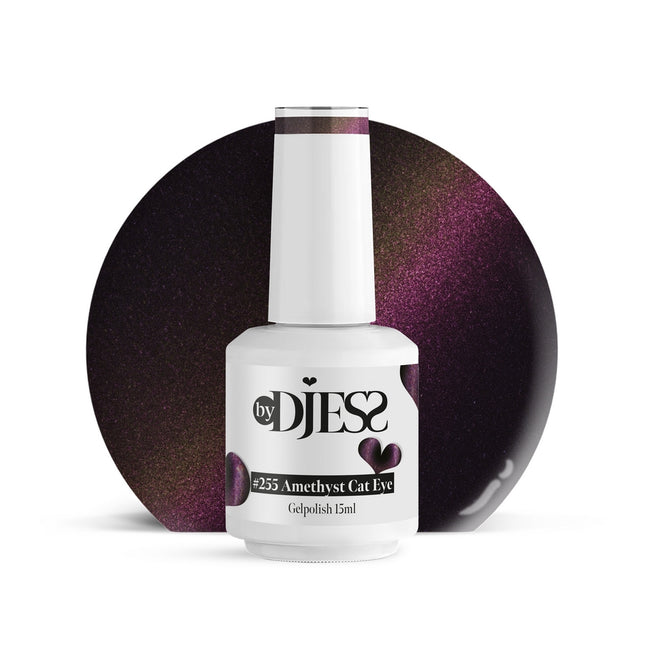 By Djess Gel Polish | Gellak | #255 Amethyst Cat Eye - 15 ml