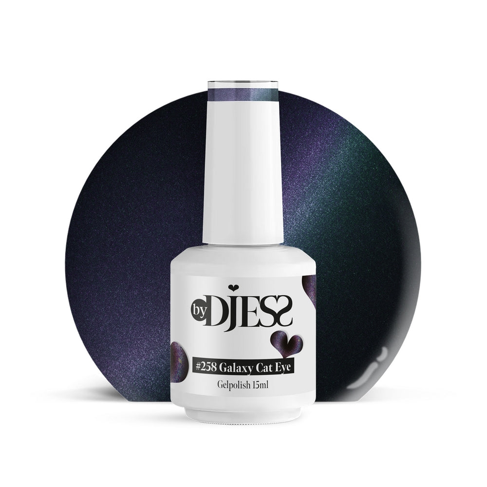 By Djess Gel Polish | Gellak | #258 Galaxy Cat Eye - 15 ml