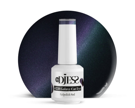 By Djess Gel Polish | Gellak | #258 Galaxy Cat Eye - 8 ml