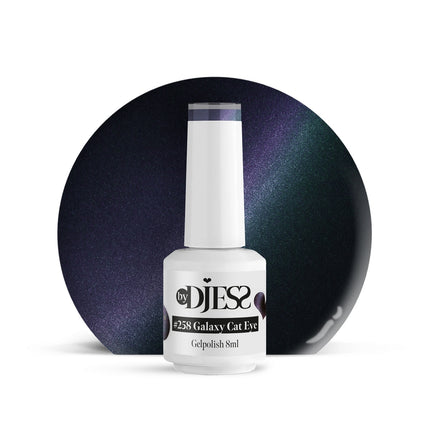 By Djess Gel Polish | Gellak | #258 Galaxy Cat Eye - 8 ml