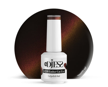 By Djess Gel Polish | Gellak | #259 Ember Cat Eye - 8 ml