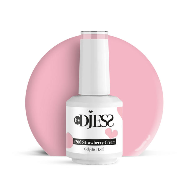 By Djess Gel Polish | Gellak | #266 Strawberry Cream - 15 ml