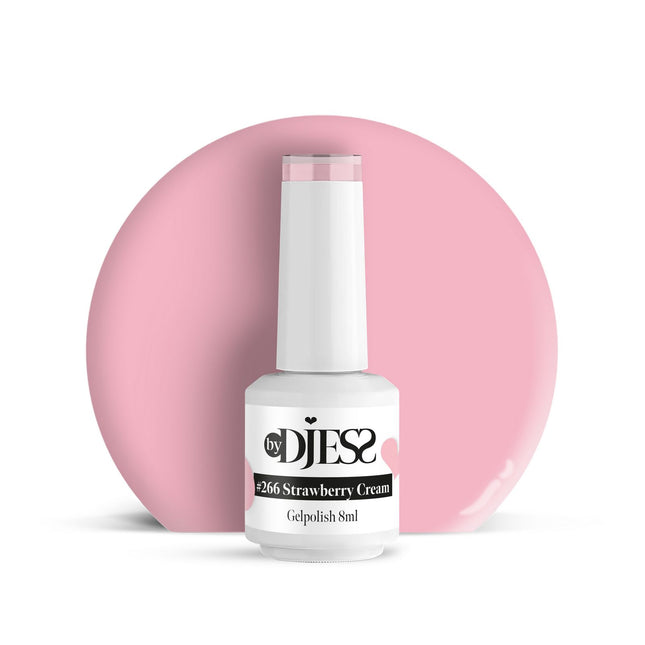By Djess Gel Polish | Gellak | #266 Strawberry Cream - 8 ml