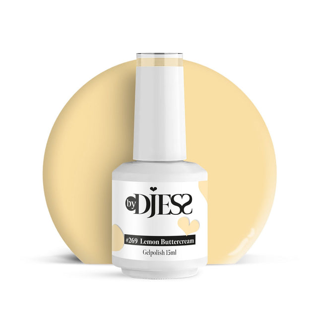 By Djess Gel Polish | Gellak | #269 Lemon Buttercream - 15 ml