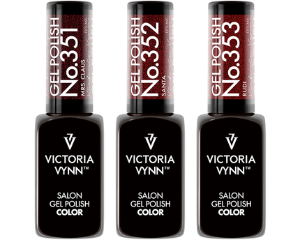 Victoria Vynn Salon Gel Polish | 3-pack | #351 Mrs Claus + #352 Santa + #353 Rudi