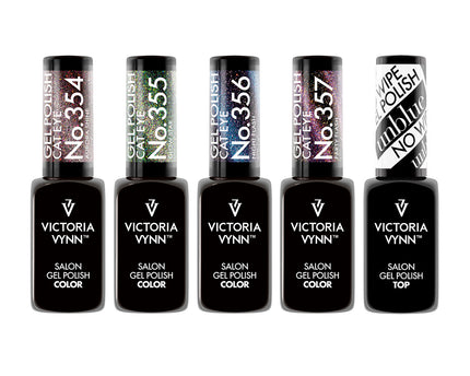 Victoria Vynn Salon Gel Polish | Cat Eye 4-pack + FREE Top Coat No Wipe Unblue