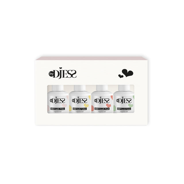 By Djess Gel Polish | Gellak | 4-pack | Pastel Dreams #234 - #237 - 15 ml