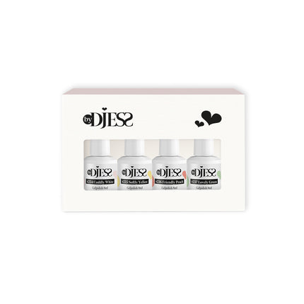By Djess Gel Polish | Gellak | 4-pack | Pastel Dreams #234 - #237 - 8 ml