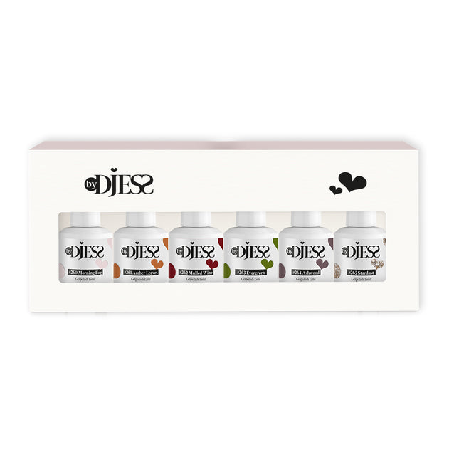 By Djess Gel Polish | Gellak | 6-pack | Whispers of Autumn - 15 ml