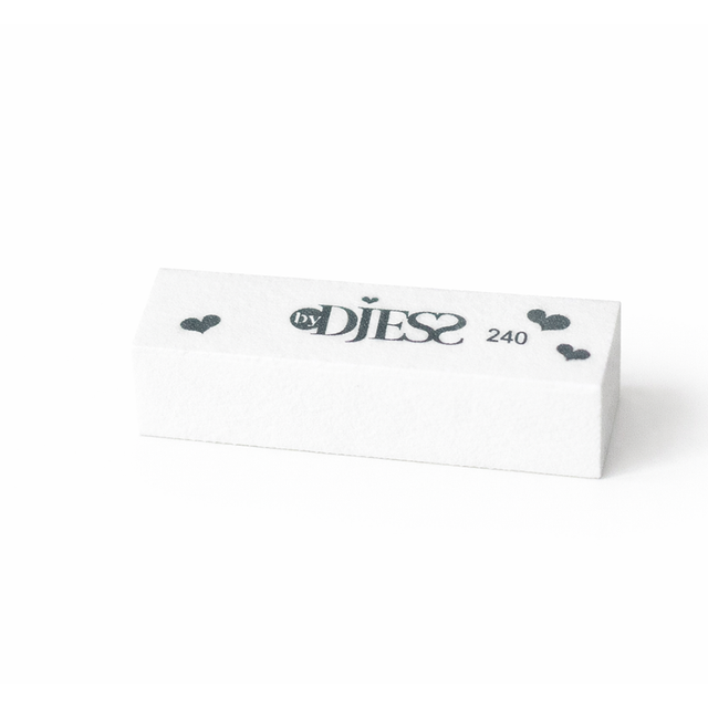 Vijl buffer blok - grit 240 - wit - By Djess