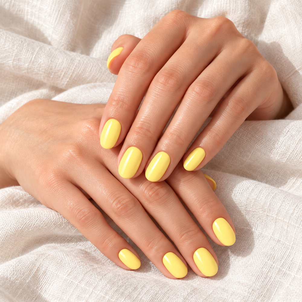 AI-sfeerbeeld Lemon Buttercream #269 – manicure, aanzicht 1