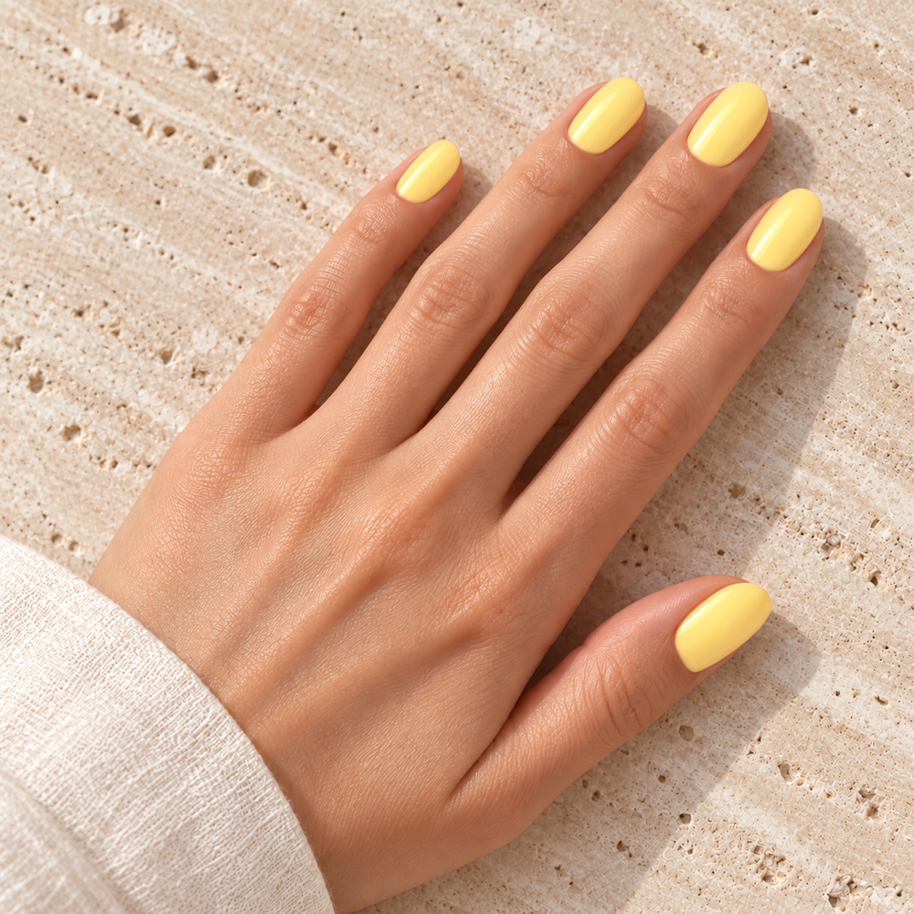 AI-sfeerbeeld Lemon Buttercream #269 – manicure, aanzicht 3