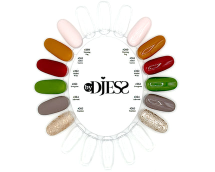 By Djess Gel Polish | Gellak | 6-pack | Whispers of Autumn - 8 ml