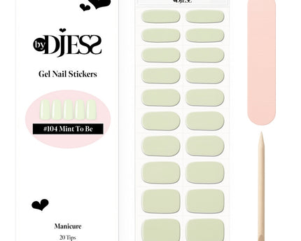 By Djess Gel Nail Stickers | Manicure | #104 Mint To Be