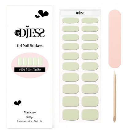 By Djess Gel Stickers | Manicure | #104 Mint To Be