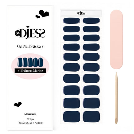 By Djess Gel Stickers | Manicure | #110 Storm Marine