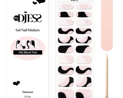 By Djess Gel Nail Stickers | Manicure | #115 Blush Noir