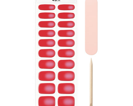 By Djess Gel Nail Stickers | Manicure | #119 Blushing Scarlet