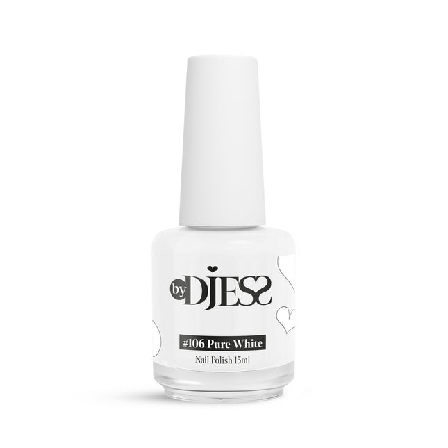 By Djess Nail Polish | Nagellak | #106 Pure White - 15 ml