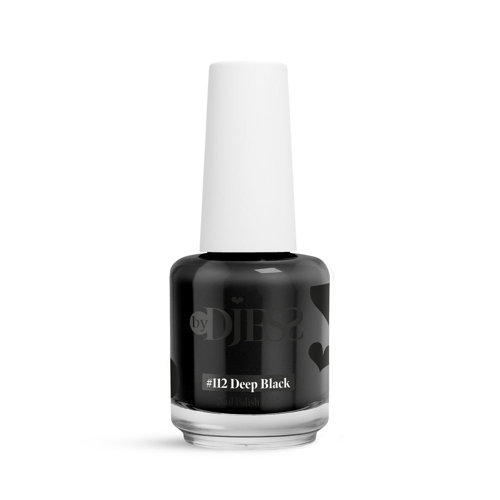 By Djess Nail Polish | Nagellak | #112 Deep Black - 15 ml