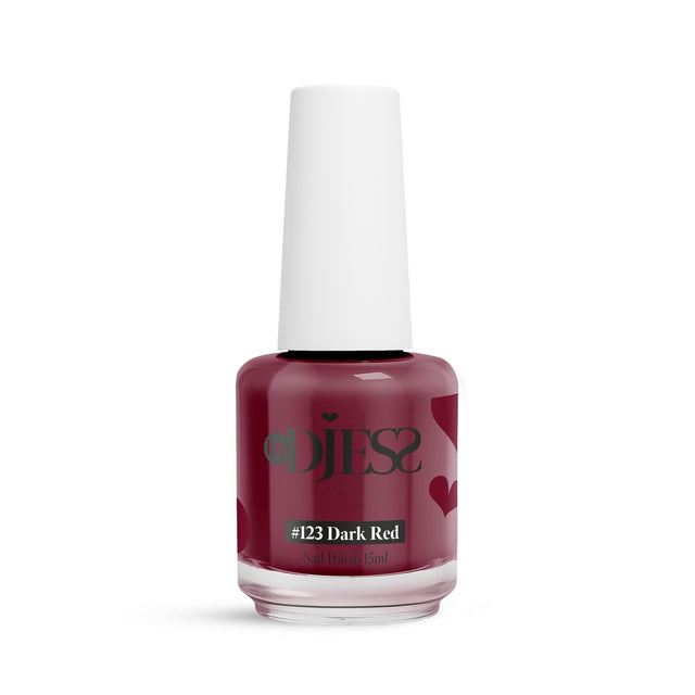 By Djess Nail Polish | Nagellak | #123 Dark Red - 15 ml