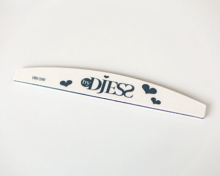 Vijl halve maan - grit 180/240 - wit  - By Djess