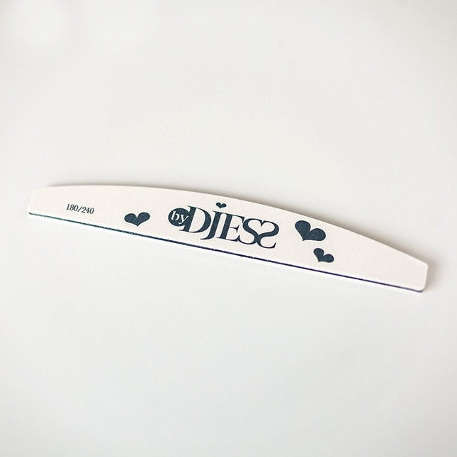 Vijl halve maan - grit 180/240 - wit  - By Djess