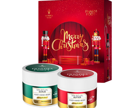 Pharm Foot Christmas set - Scrub &amp; butter with natural oils + FREE gift bag