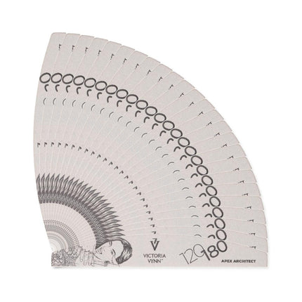 Vijl halve maan - grit 120/180 - Apex Architect - set van 25 stuks - Victoria Vynn