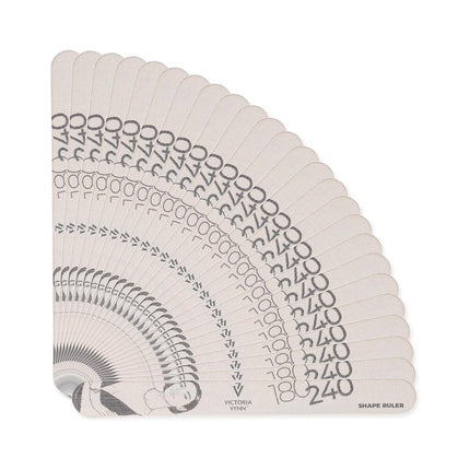 Vijl halve maan - grit 180/240 - Detail Queen - set van 25 stuks - Victoria Vynn