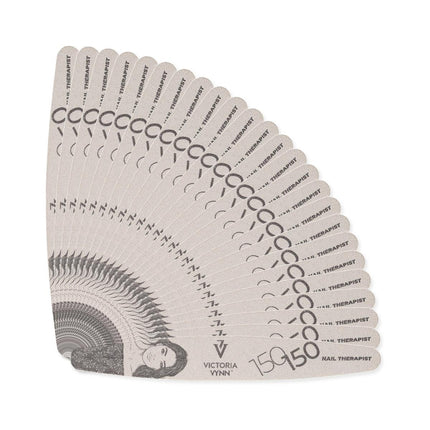 Vijl ovaal - grit 150/150 - Nail Therapist - set van 25 stuks - Victoria Vynn