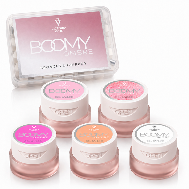 Victoria Vynn | Boomy Ombre Gel - 5 kleuren + GRATIS Boomy set - Sponzen + grijper