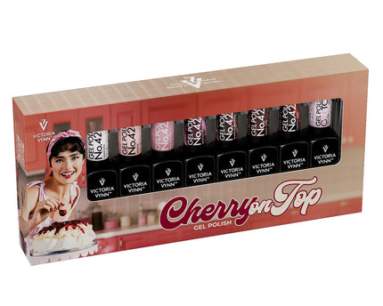 Victoria Vynn Salon Gellak | 8-pack | Cherry on Top #423 - #429 + On Top Top Coat