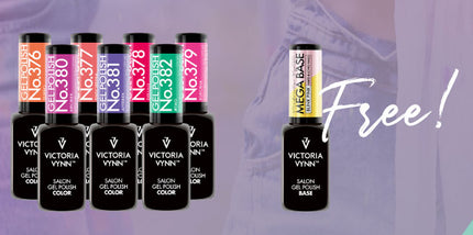 Victoria Vynn Salon Gel Polish | 8 pack | Dopamina #376 - #382 + FREE Top Oh! My Gloss no wipe (8 ml)